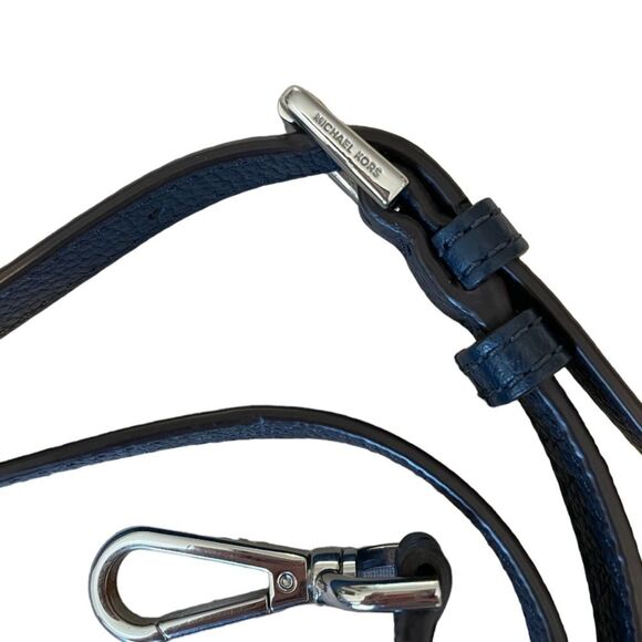 Michael Kors Pebbled Leather Tote Bag in Navy Blue - Picture 9 of 9